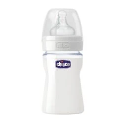 CHICCO Biberon Vetro Caucciù 1 Foro 150 Ml