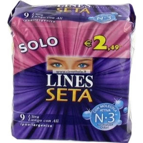 Lines Seta Ultra Lungo 9 Pz 1 Lines Seta Ultra Lungo 9 Pz